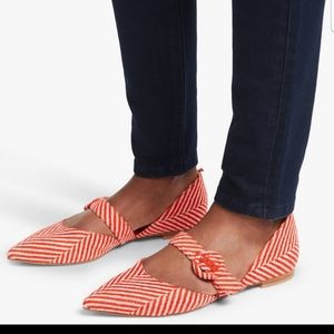 Boden Evie Pointed Mary Jane Herringbone Pumps 39